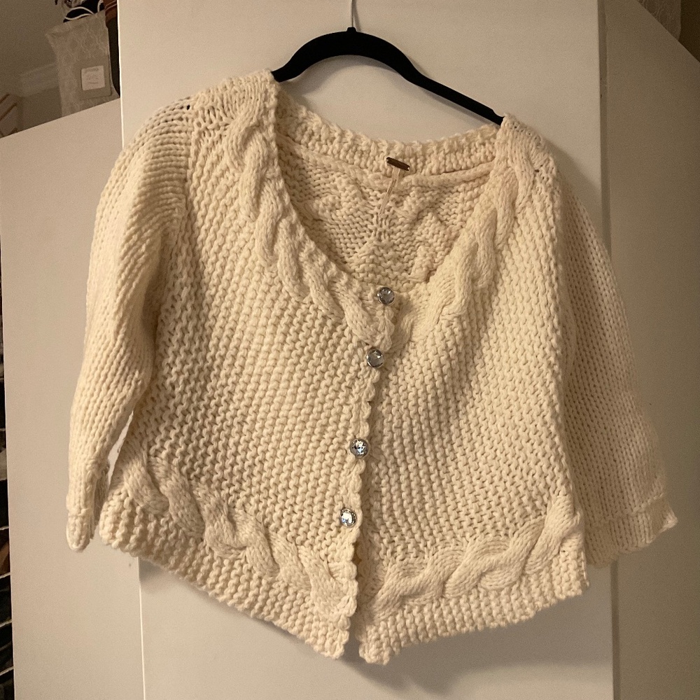 Free People ivory sweater